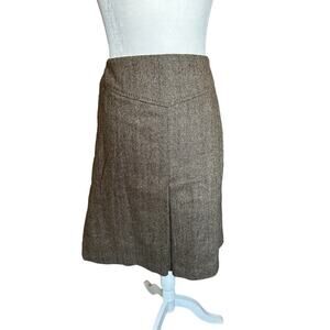 Gap Wool Blend Herringbone Skirt  
NWT